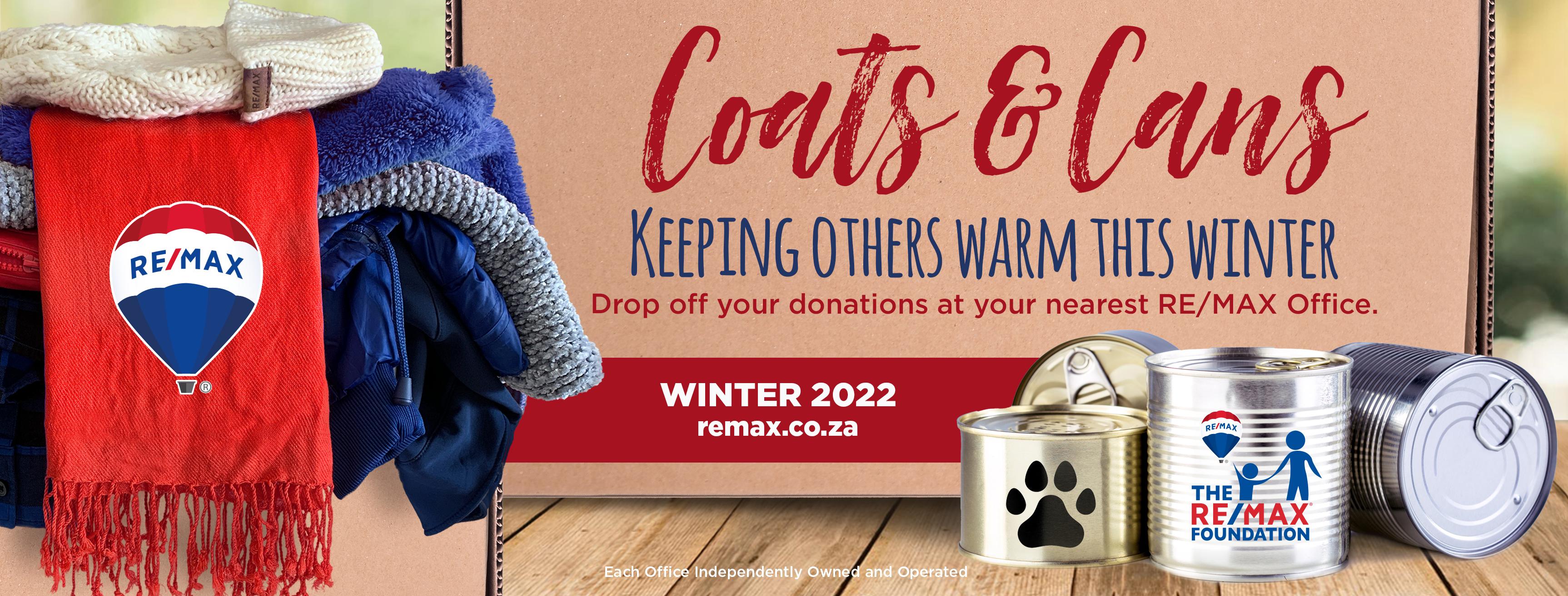 RE/MAX ANNUAL COATS & CANS DRIVE
