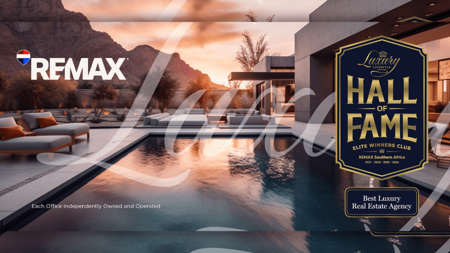 Another Year of Luxury Recognition for REMAX Southern Africa