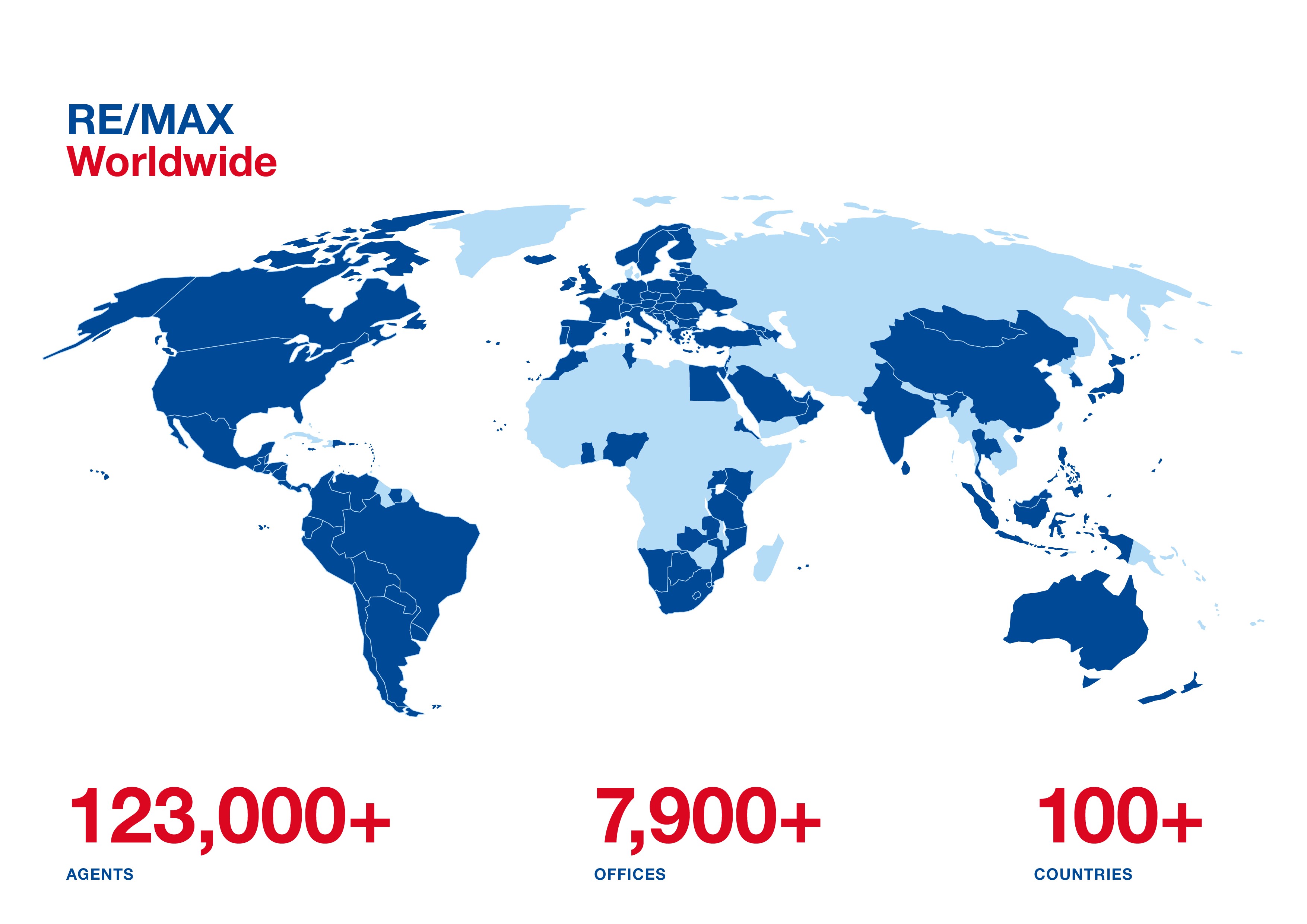 RE/MAX worldwide map